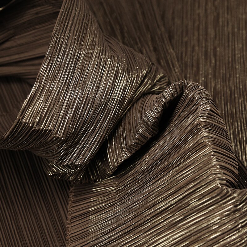 INS HOT Big Brand Design Pleated Fabric Per Half Meter,Designer Fabric for Sewing Fashion Creative Shape DIY Decoration Material