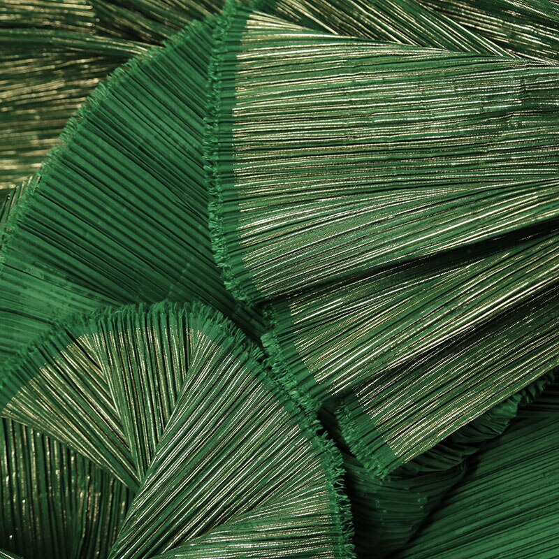 INS HOT Big Brand Design Pleated Fabric Per Half Meter,Designer Fabric for Sewing Fashion Creative Shape DIY Decoration Material