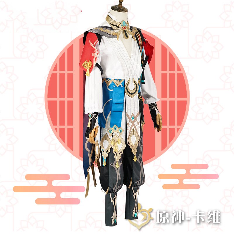 Kaveh Cosplay Gesnhin Impact Cosplay Costume Game Genshin Kaveh Cosplay Wig Shoes Prop Kaveh Alhaitham Cosplay Anime Party Gifts