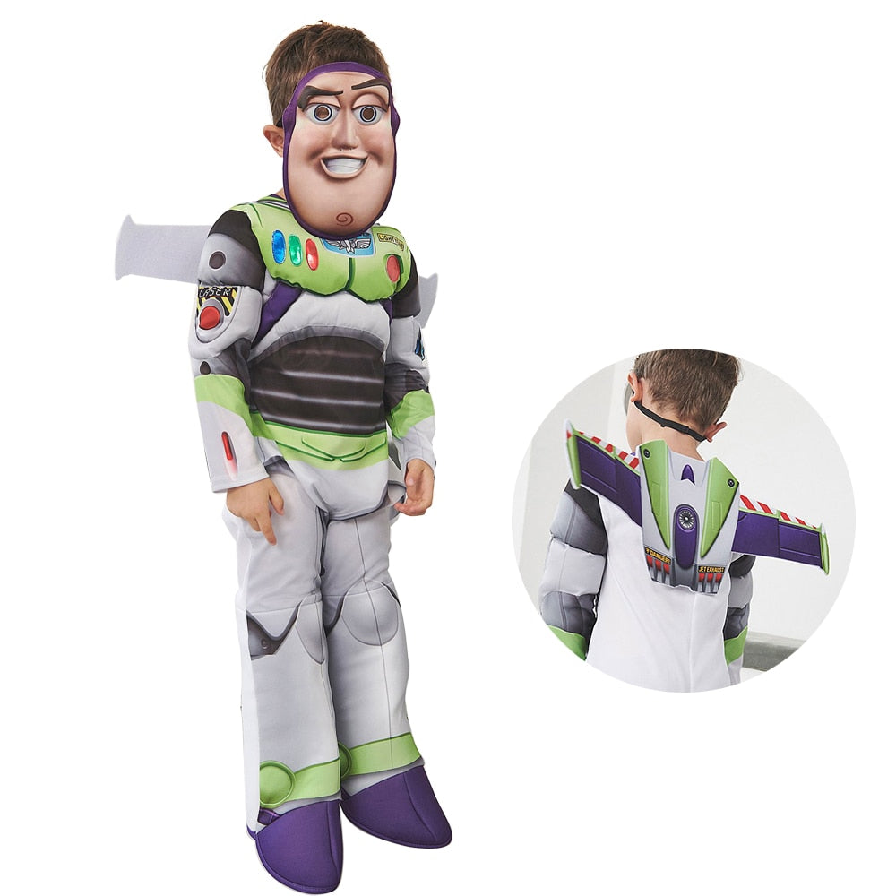 Kids Space Range Buzz Lightyear Dress Halloween Cosplay Costume