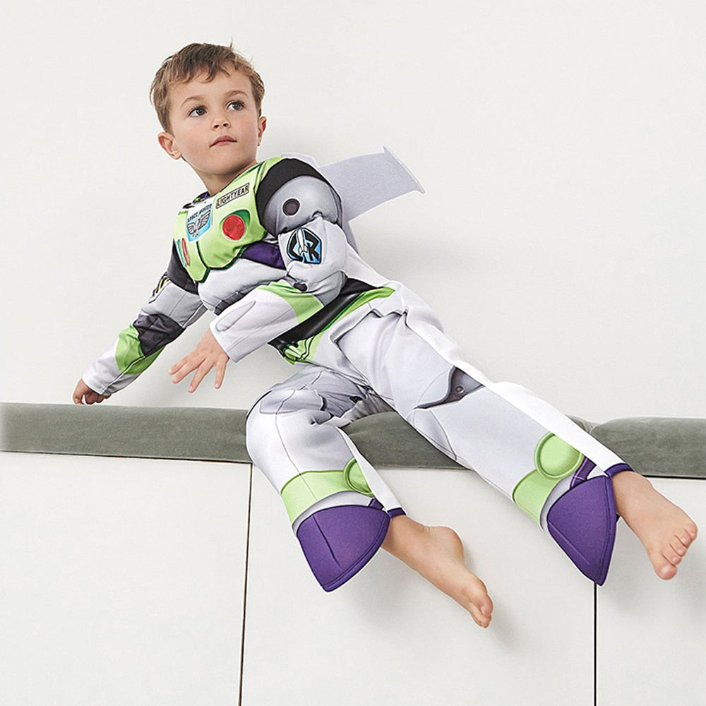 Kids Space Range Buzz Lightyear Dress Halloween Cosplay Costume