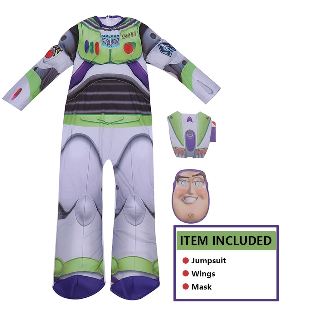 Kids Space Range Buzz Lightyear Dress Halloween Cosplay Costume