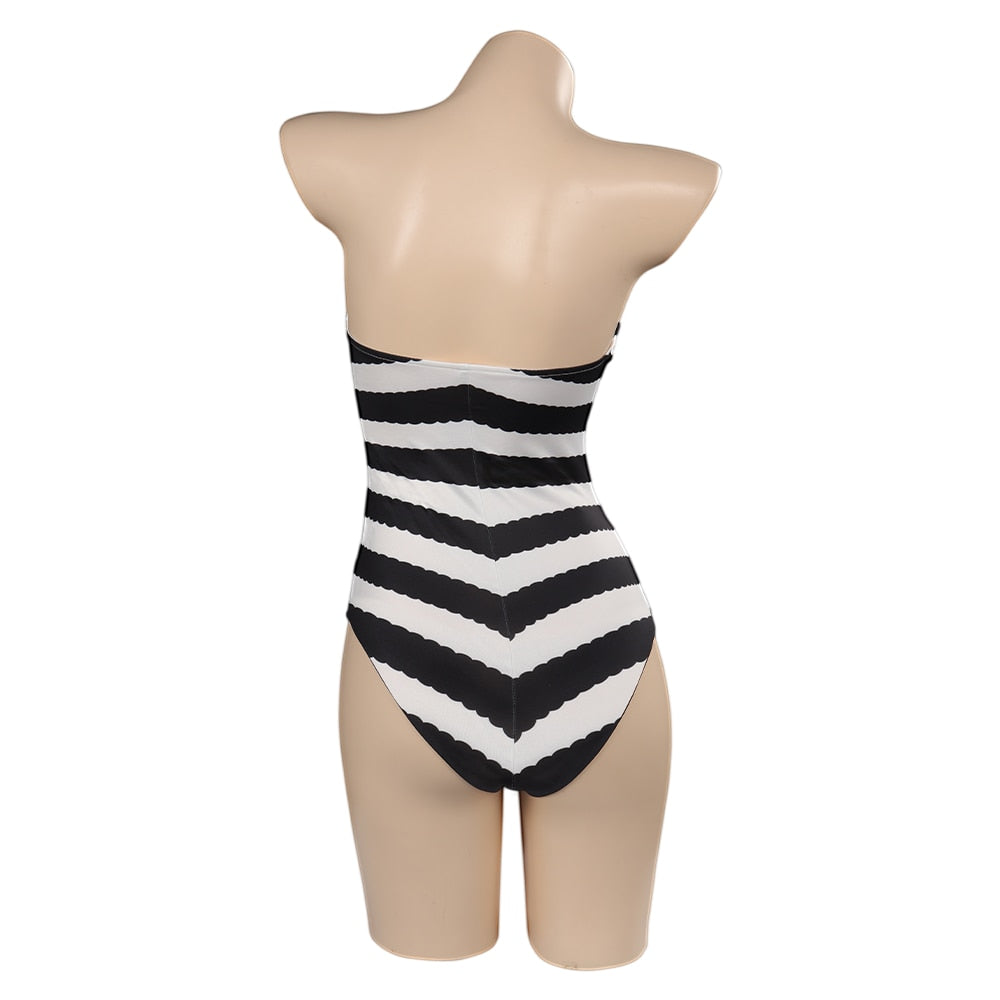 Margot Barbier Princess Cosplay Swimsuit Women Costume Summer Sexy Swimwear Outfits Halloween Carnival Party Disguise Jumpsuit