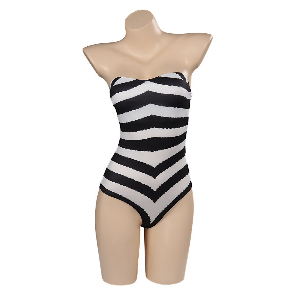 Margot Barbier Princess Cosplay Swimsuit Women Costume Summer Sexy Swimwear Outfits Halloween Carnival Party Disguise Jumpsuit