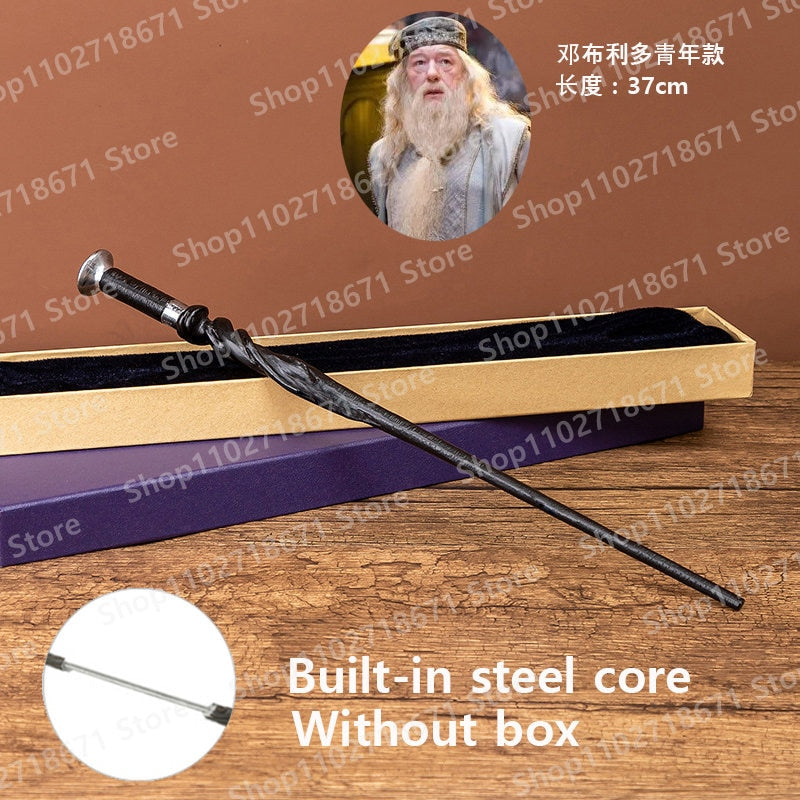 Metal Core Magic Harries Wands Without Box Potters Anime Figure Malfoy Voldmort Hermione Magical Wand Decoration Gift