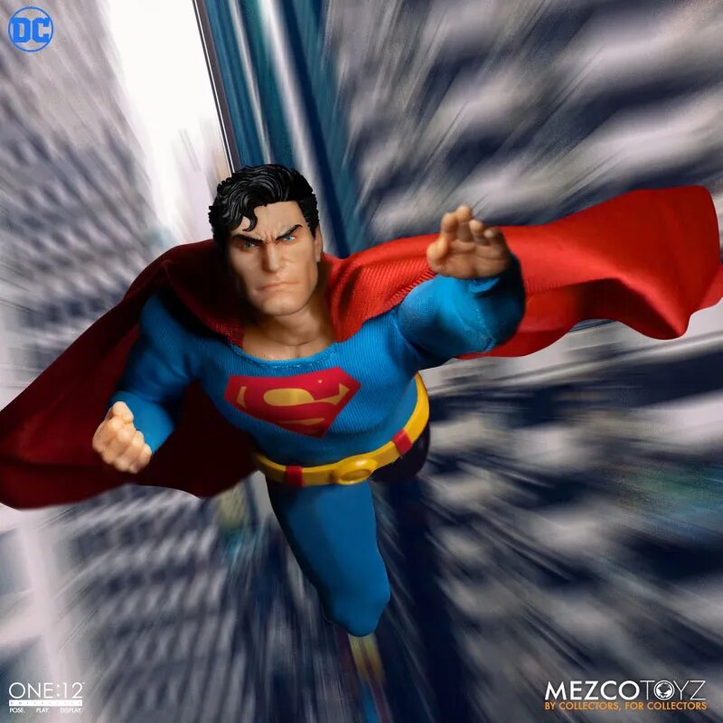 Mezco ONE:12 Collective Superman 1/12 Action Figure Man of Steel Edition Action Figure Model mainan hadiah