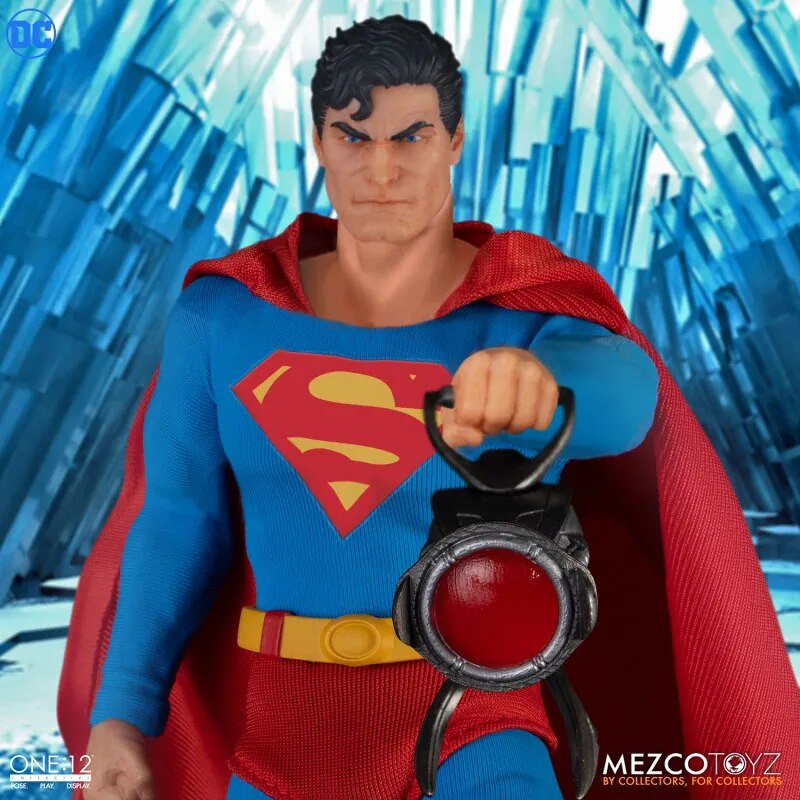 Mezco ONE:12 Collective Superman 1/12 Action Figure Man of Steel Edition Action Figure Model mainan hadiah