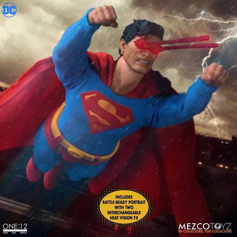 Mezco ONE:12 Collective Superman 1/12 Action Figure Man of Steel Edition Action Figure Model mainan hadiah