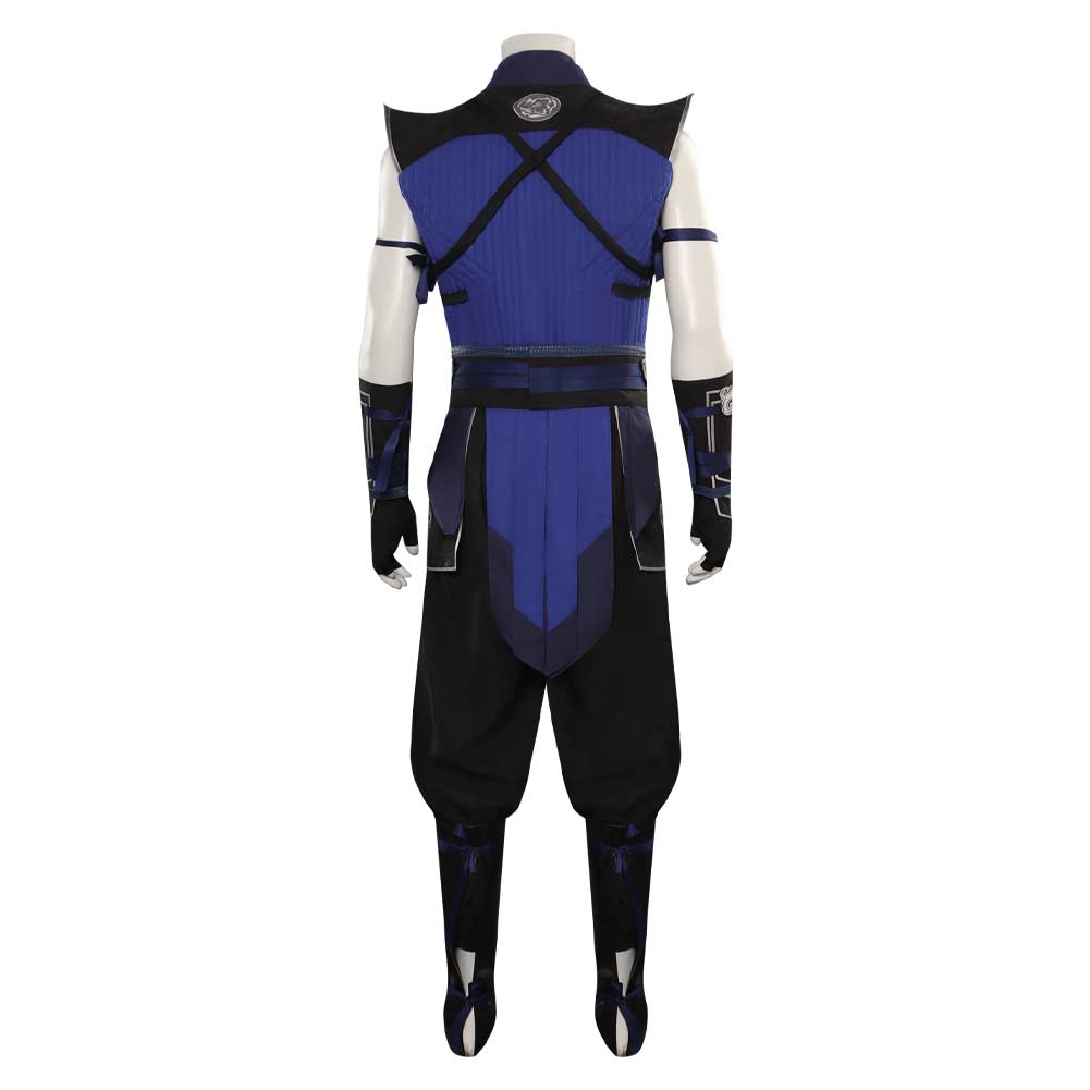 Mortal Cos Kombat Sub-Zero Cosplay Top Pants Costume Mask Men Male Fantasia Disguise Outfits Halloween Carnival Role Play Suit