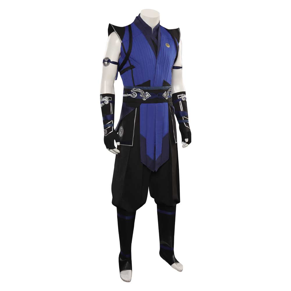Mortal Cos Kombat Sub-Zero Cosplay Top Pants Costume Mask Men Male Fantasia Disguise Outfits Halloween Carnival Role Play Suit