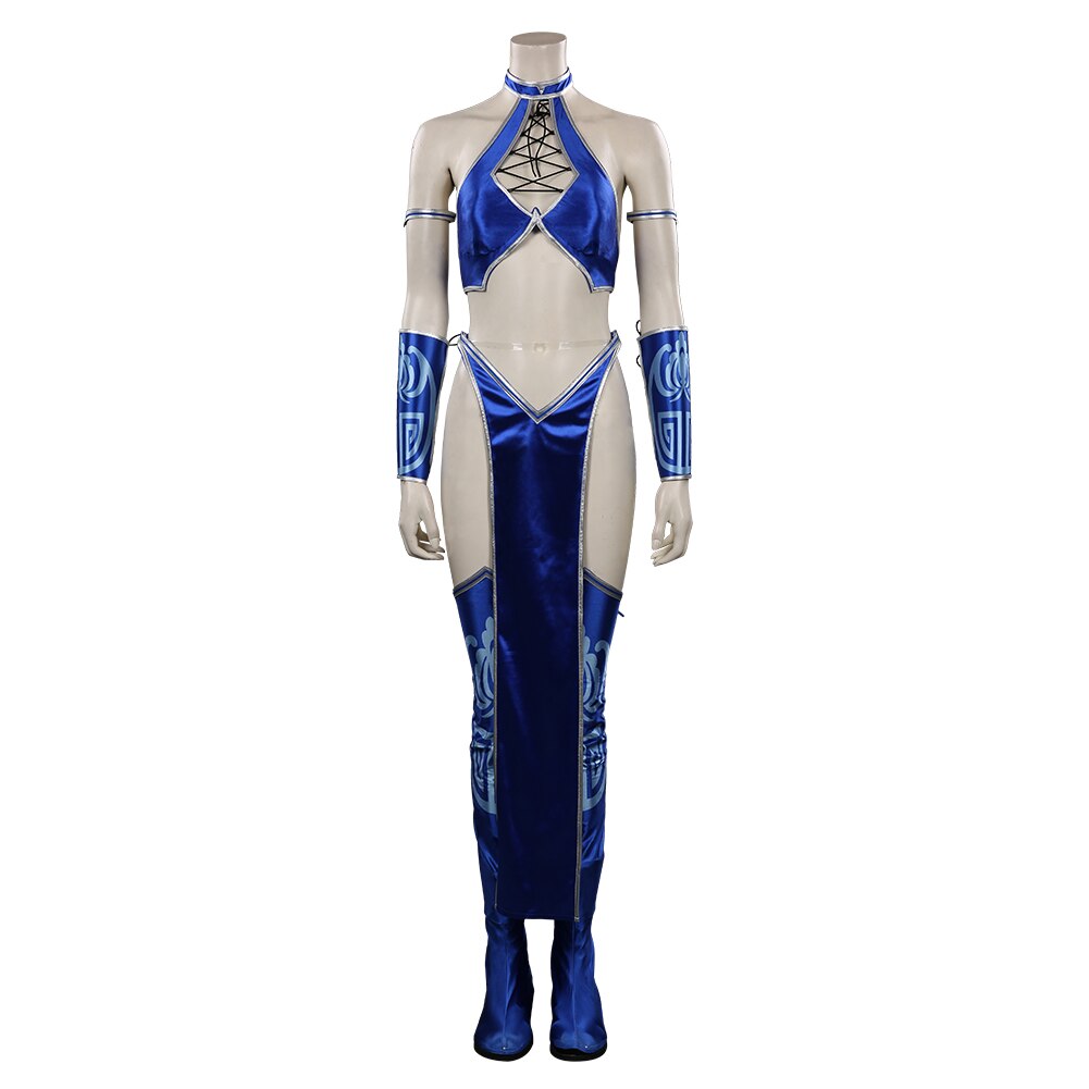 Mortal Kombat Mileena KATANA Kitana Cosplay Costume Sexy Jumpsuit Mask for Adult Women Girls Halloween Party Clothes Role Play