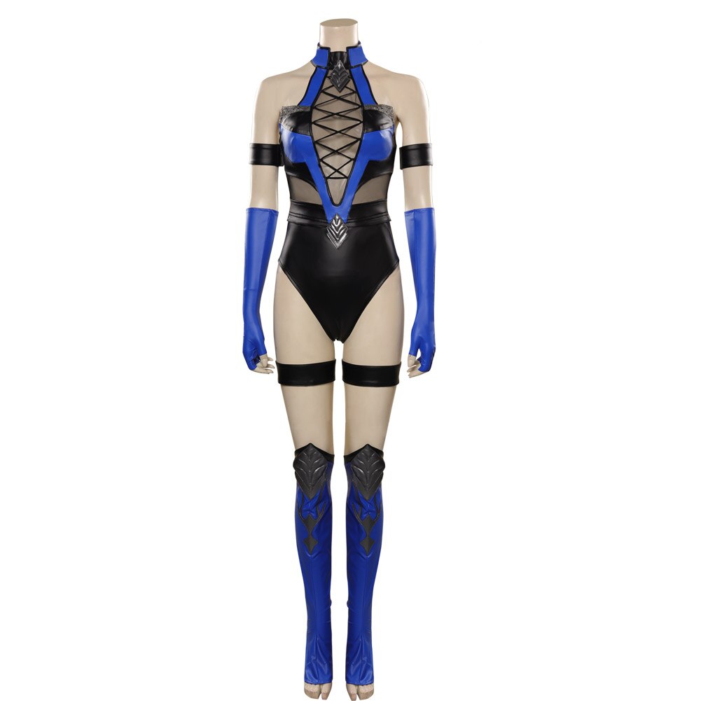Mortal Kombat Mileena KATANA Kitana Cosplay Costume Sexy Jumpsuit Mask for Adult Women Girls Halloween Party Clothes Role Play