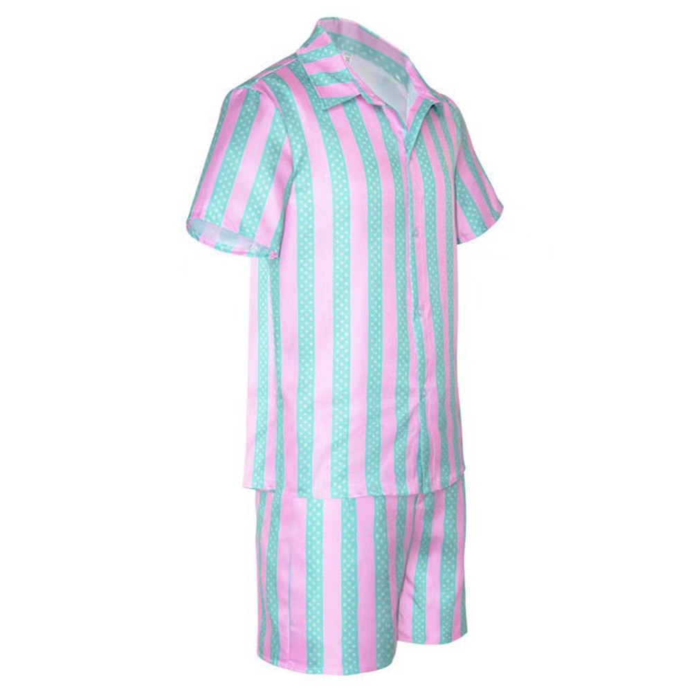 Movie Ken Ryan Gosling Cosplay Costume Men Summer Short Sleeve Shirt Coat Shorts Suit Halloween Uniform Party Outfit Carnival