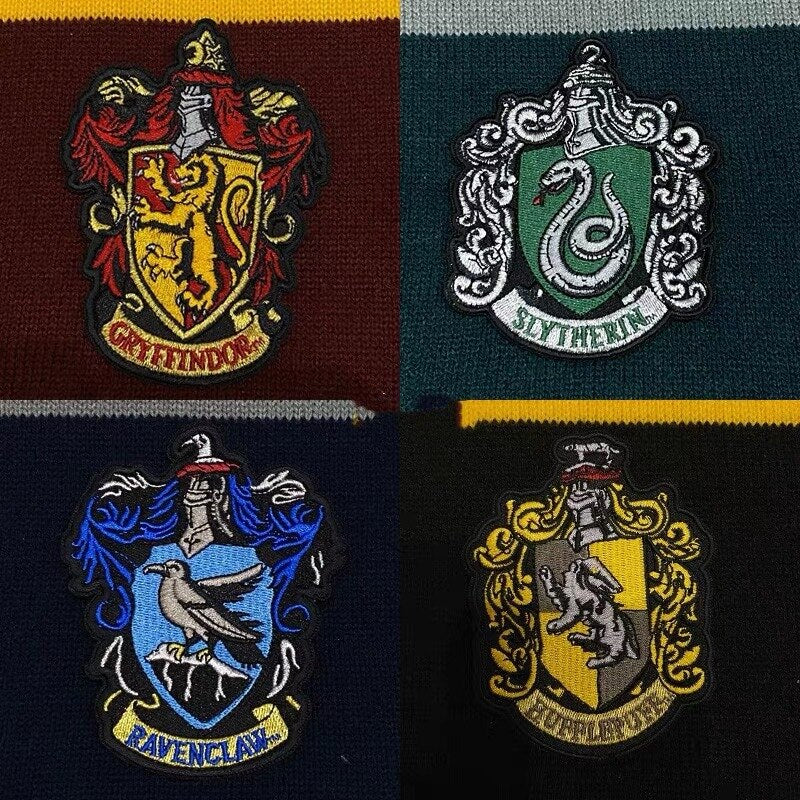Scarf Warm Thick Slytherin Hogwarts College Badge Ravenclaw Hermione Gryffindor Tassel Scarf Accessories Gifts