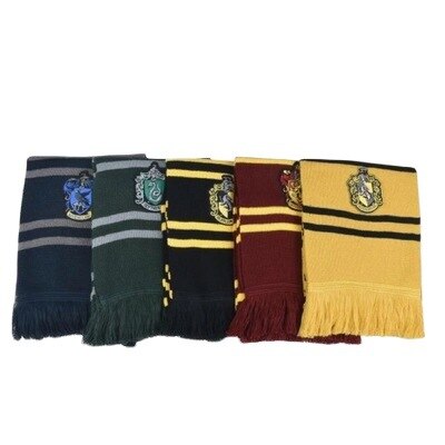 Scarf Warm Thick Slytherin Hogwarts College Badge Ravenclaw Hermione Gryffindor Tassel Scarf Accessories Gifts