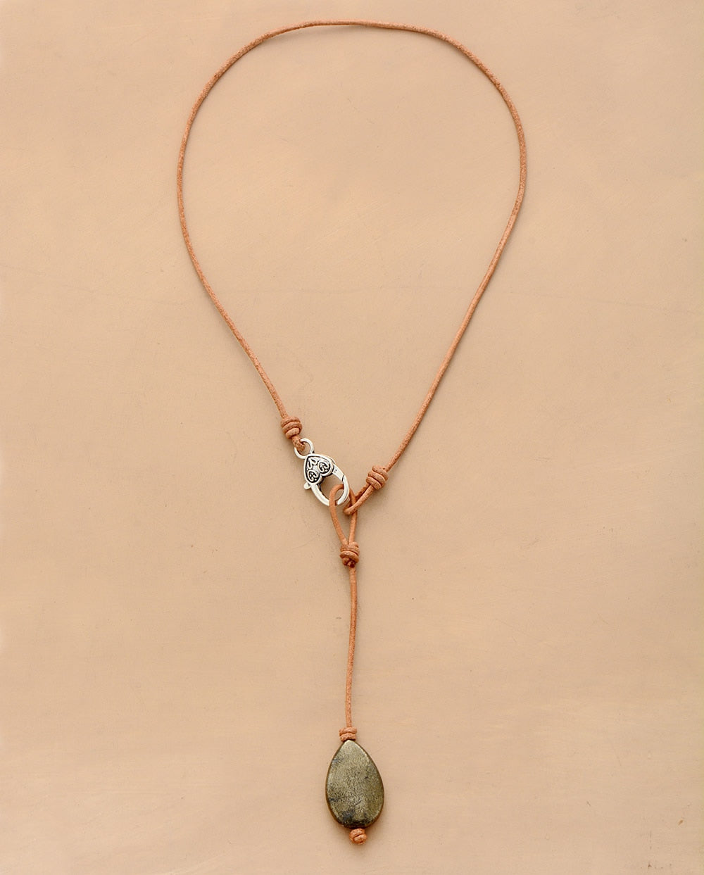 Chokers Women Pyrite Leather Short Y Necklace Fashion Statement Men Punk Necklaces Jewelry
