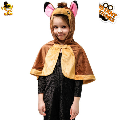 Disfraz de zorro para niños, ideal para cosplay, carnaval, presentaciones y fiestas de Halloween.