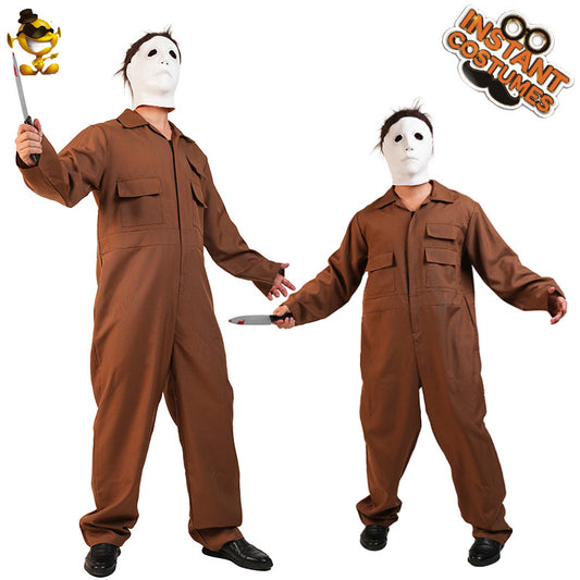 Halloween adult overalls horror killer costume stage performance cosplay outfit