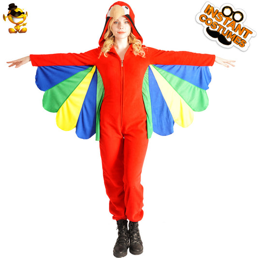 Halloween adult women funny parrot costume animal jumpsuit cosplay stage performance outfit