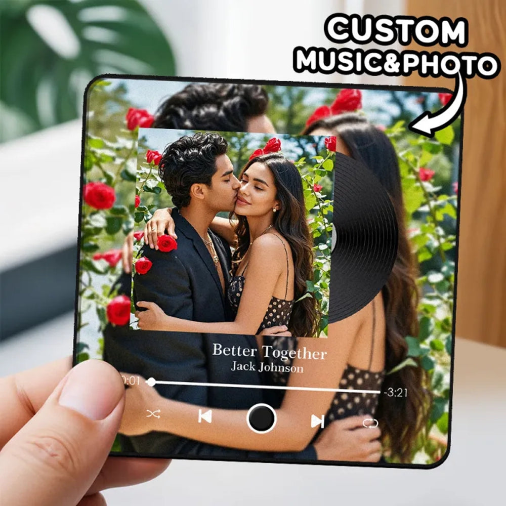Personalized Photo Music Fridge Magnet Album Fridge Can Song