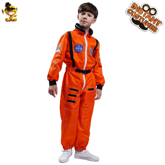 Kids Astronaut Costume for School Performance Cosplay Halloween Space Suit