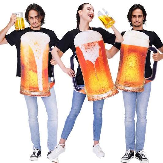 Funny Oktoberfest Costume for Adults Unisex Beer Festival Stage Performance Outfit
