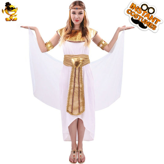 Egyptian Queen Costume for Women Halloween Cosplay Party Stage Performance Outfit