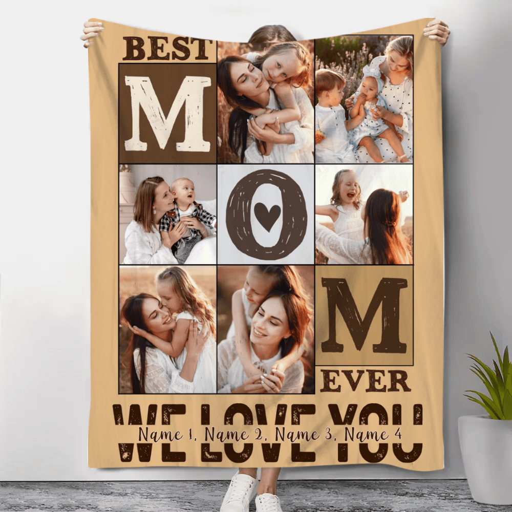 Best Mom Ever We Love You Blanket for Mom Mothers Day Gift