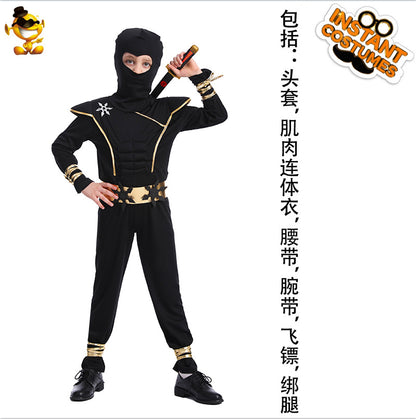 kids ninja costume for halloween cosplay role play childrens ninja outfit