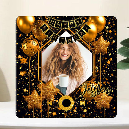 Custom Music Fridge Magnet, Birthday Photo Magnets 4inch img 0