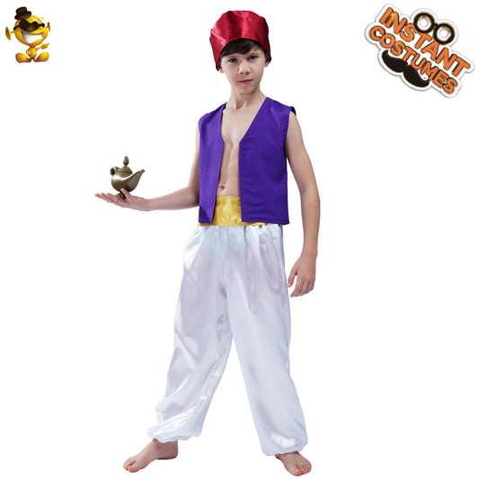 boys arabian prince costume kids role play stage performance cosplay outfit