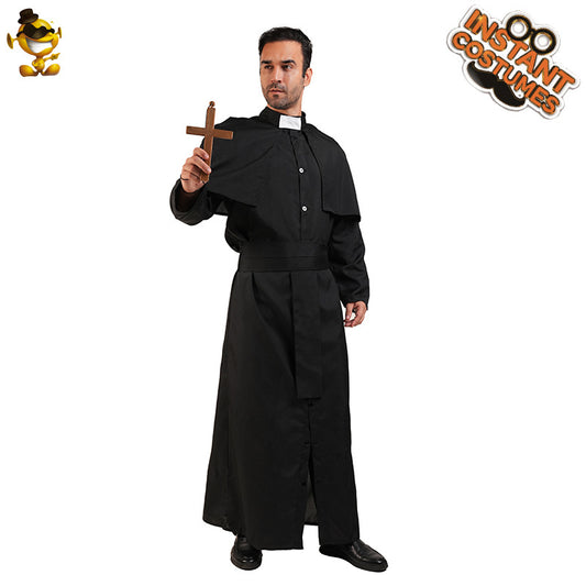 priest costume for adults halloween cosplay role play stage performance