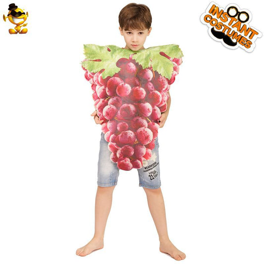 kids funny grape costume for cosplay party halloween dress up