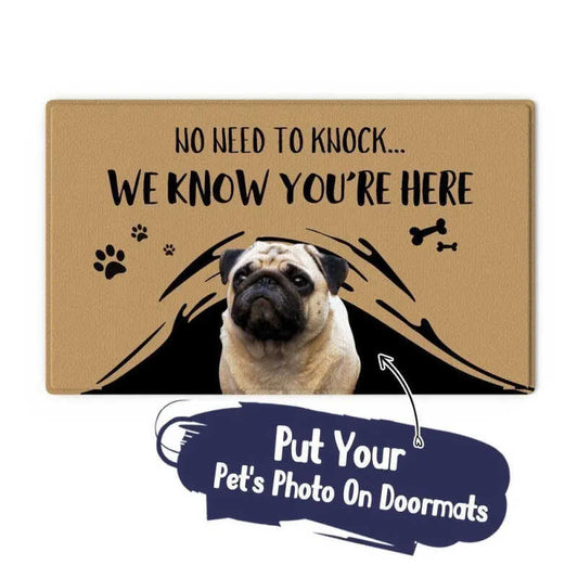 Custom Puppy Doormat Floor Mat Photo Kitchen Door Mats Gifts img 1