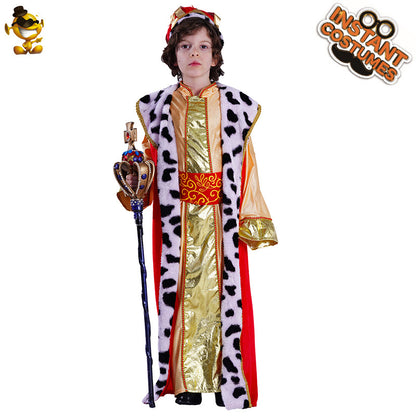 halloween costume arabian king robe set for boys cosplay party outfit