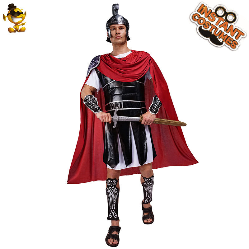 gladiator costume for men stage performance role play cosplay halloween party outfit