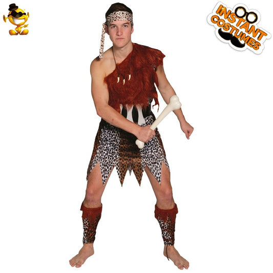Caveman costume for Halloween party cosplay stage performance