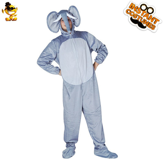 Costume d'éléphant mignon pour homme adulte pour Halloween, cosplay, spectacle sur scène