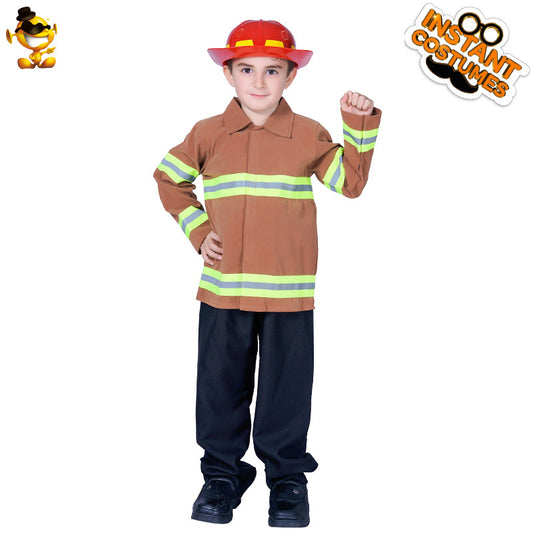 halloween cosplay costume party outfit for boys firefighter costume