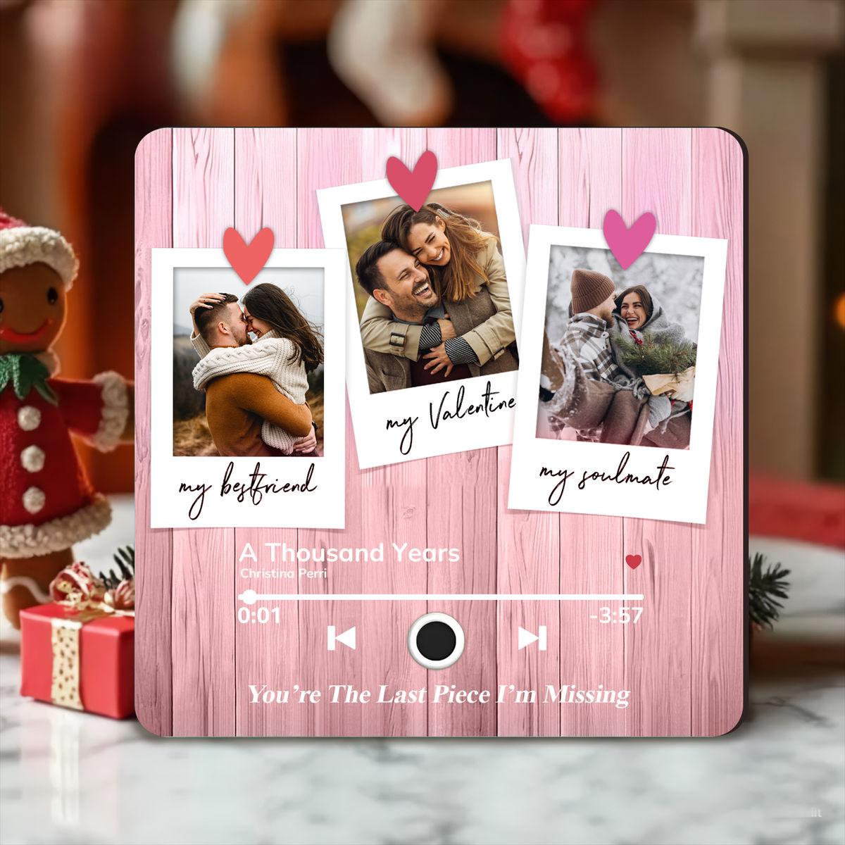 Custom Music Fridge Magnet, Spotify Plaque for Anniversary img 0