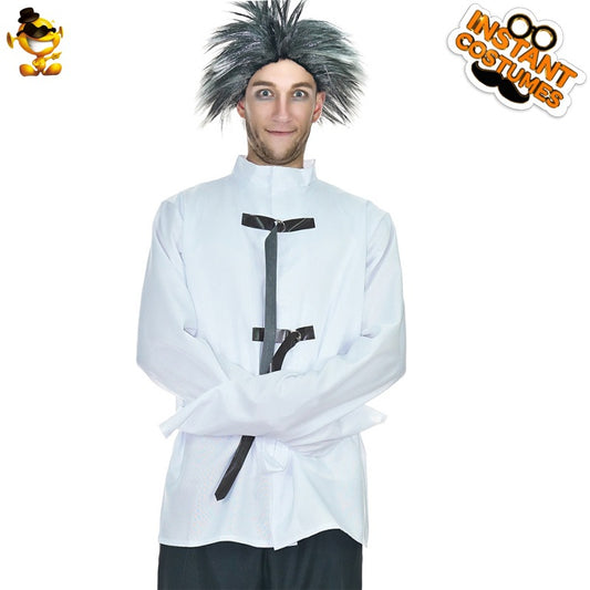 Halloween men's black and white cosplay costume for masquerade party and role play