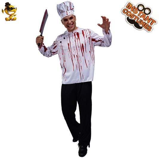 Halloween scary doctor costume for men cosplay horror stage performance outfit