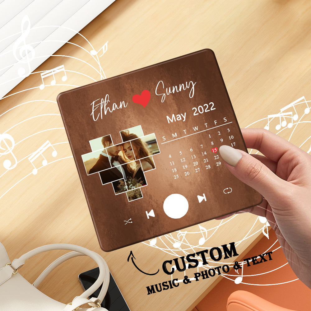 Customized fridge magnets play music, customized photo song img 1