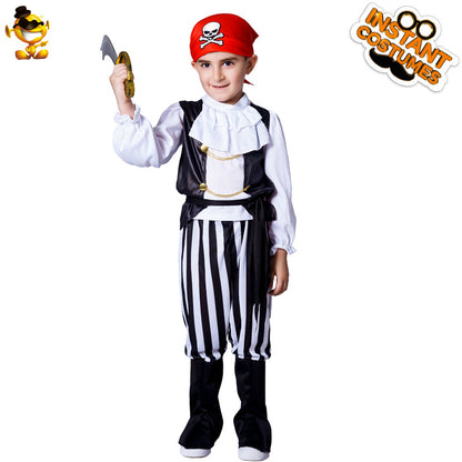 Ensemble de costumes de pirate pour garçons pour Halloween, cosplay et fête