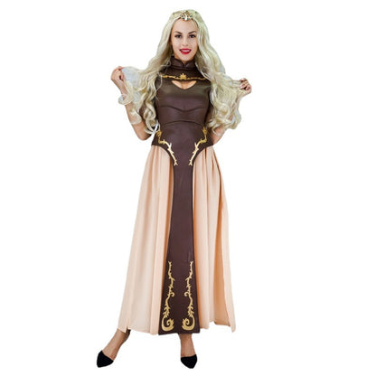 medieval queen costume vintage dress for women halloween cosplay stage performance