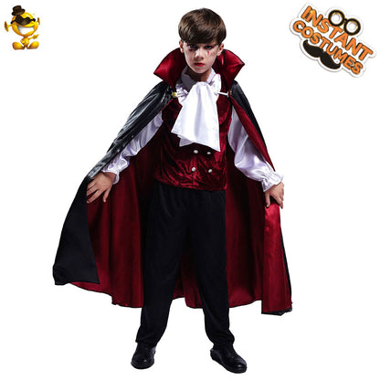 Halloween vampire costume for boys cosplay scary outfit