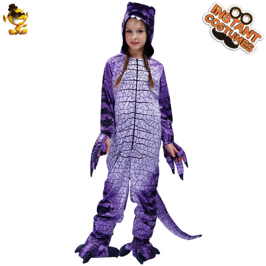 purple dinosaur costume for kids halloween cosplay role play party stage performance