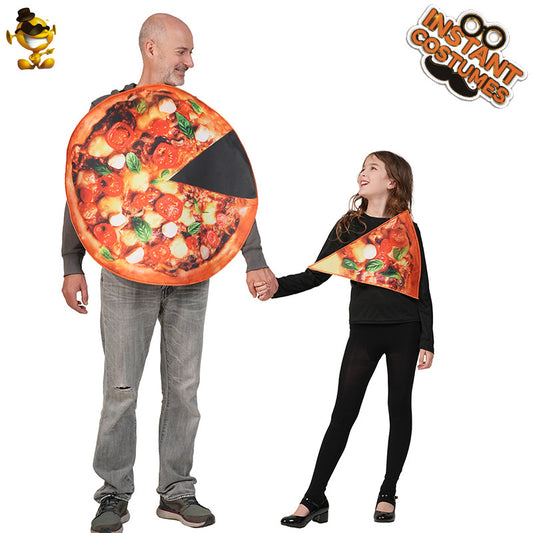 Halloween pizza costume for parent and child cosplay stage performance party outfit