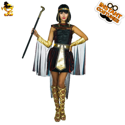 Egyptian Queen Costume for Women Halloween Cosplay Stage Performance Party Dress