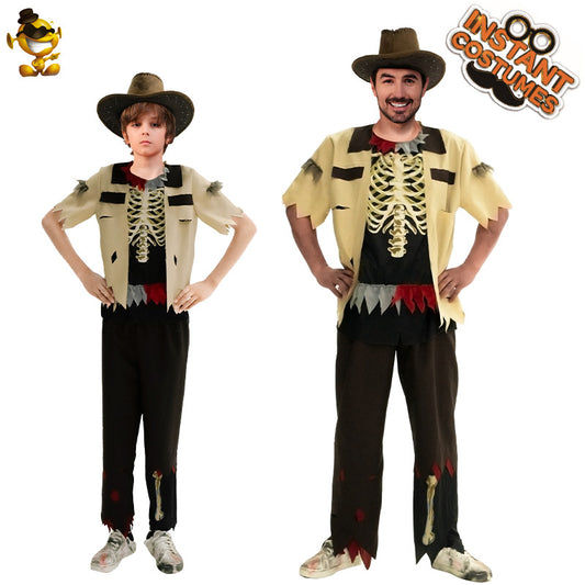 boys cowboy costume for halloween cosplay party and role play